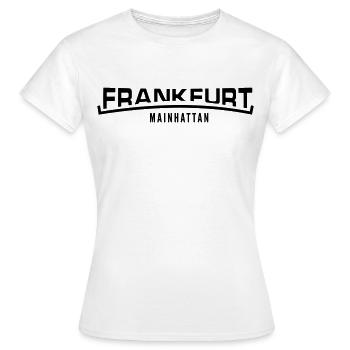 Francfort Mainhattan - T-shirt Femme - blanc - Devant - AI Model Female 172 dark (172cm)