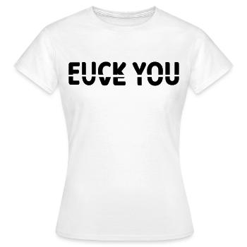 Vous aimer ou ne pas vous aimer # - T-shirt Femme - blanc - Devant - AI Model Female 172 dark (172cm)