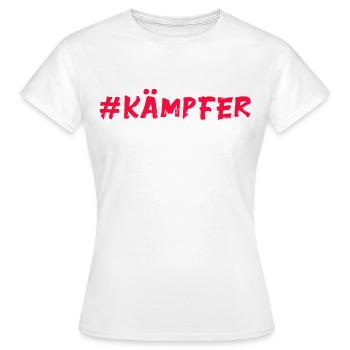 Combattant - T-shirt Femme - blanc - Devant - AI Model Female 172 dark (172cm)