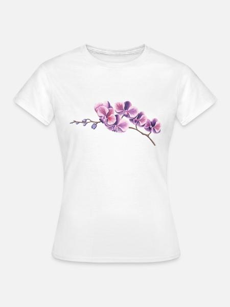 FLOWER - Dame-T-shirt - hvid