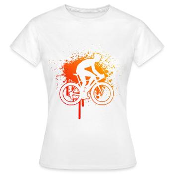 Vélo de route Vélo de route Vélo de route Cyclisme de route Cyclisme sur route - T-shirt Femme - blanc - Devant - AI Model Female 172 dark (172cm)