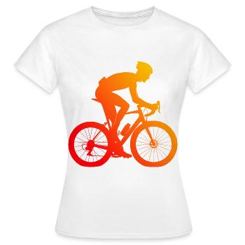 Vélo de route Cycliste de route Vélo de route Vélo de route - T-shirt Femme - blanc - Devant - AI Model Female 172 dark (172cm)