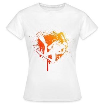 Scuba Tauchen Scuba Diver Scuba Taucher - Frauen T-Shirt - Weiß - Vorne - AI Model Female 172 dark (172cm)