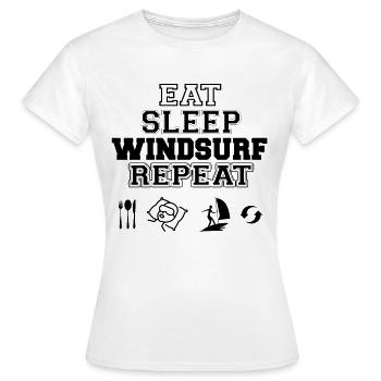 Windsurfer Windsurfing Windsurfing Surfing Windsurfing - Women's T-Shirt - white - Front - AI Model Female 172 dark (172cm)