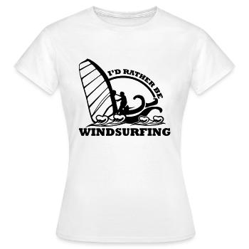 Windsurfer - T-shirt Femme - blanc - Devant - AI Model Female 172 dark (172cm)