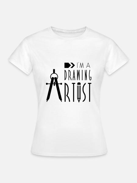 Zeichnen - Frauen T-Shirt - Weiß
