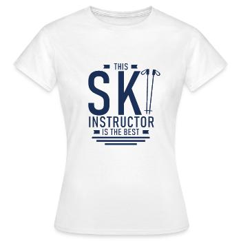 Moniteurs de ski - T-shirt Femme - blanc - Devant - AI Model Female 172 dark (172cm)