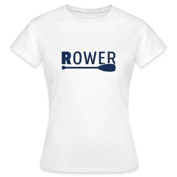 Rowing Rowing Rowing Rowing Rowing Boat Rowing - Women's T-Shirt - white - Front - AI Model Female 172 dark (172cm)