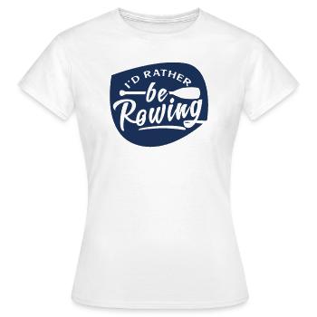 Rowing Boat Rowing Rowing Rowing Rowing Rowing - Women's T-Shirt - white - Front - AI Model Female 172 dark (172cm)