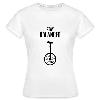 Monocycle Monocycle Monocycle Monocycle Unicycling Unicycle - T-shirt Femme - blanc - Devant - AI Model Female 172 dark (172cm)