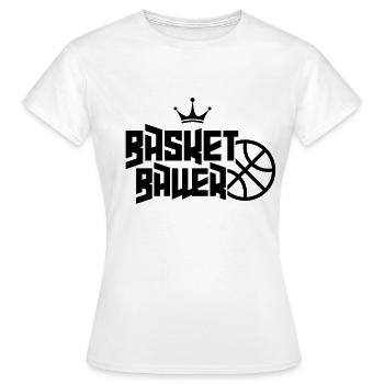 Basketteur - T-shirt Femme - blanc - Devant - AI Model Female 172 dark (172cm)