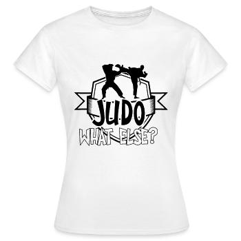 Kampfkunst Judo - Frauen T-Shirt - Weiß - Vorne - AI Model Female 172 dark (172cm)