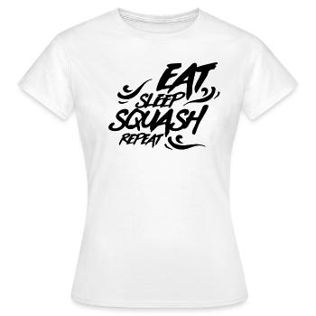 Squash squash ball - T-shirt Femme - blanc - Devant - AI Model Female 172 dark (172cm)