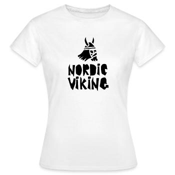 Wikinger Wikinger Wikinger Wikinger - Frauen T-Shirt - Weiß - Vorne - AI Model Female 172 dark (172cm)
