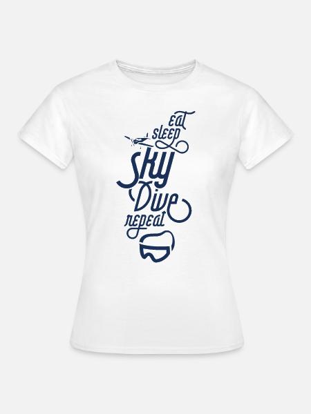 Sky skydiver Fallschirm Fallschirmspringen Skydive - Frauen T-Shirt - Weiß