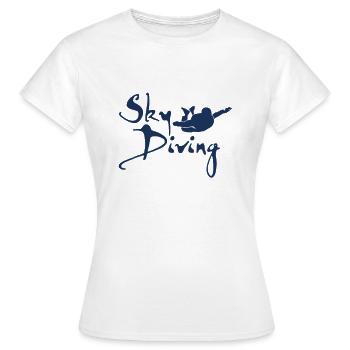 Fallschirmspringen Fallschirmspringen - Frauen T-Shirt - Weiß - Vorne - AI Model Female 172 dark (172cm)