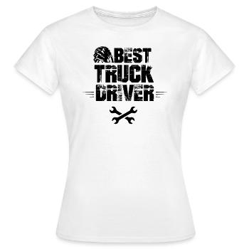 Camions Poids lourds - T-shirt Femme - blanc - Devant - AI Model Female 172 dark (172cm)