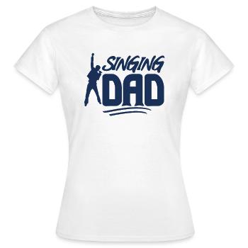 Chanteuse - T-shirt Femme - blanc - Devant - AI Model Female 172 dark (172cm)