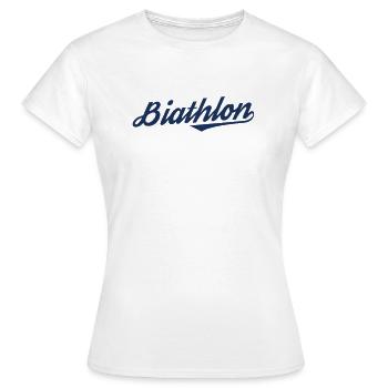 Athlète de biathlon Biathlon Biathlon Sport - T-shirt Femme - blanc - Devant - AI Model Female 172 dark (172cm)