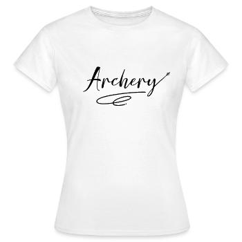 Bogenschießen Bogenschießen Bogenschießen - Frauen T-Shirt - Weiß - Vorne - AI Model Female 172 dark (172cm)