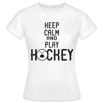 Hockey en salle - T-shirt Femme - blanc - Devant - AI Model Female 172 dark (172cm)