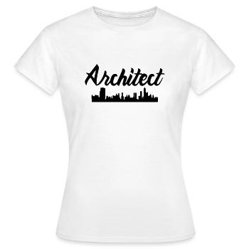 Architecture - T-shirt Femme - blanc - Devant - AI Model Female 172 dark (172cm)