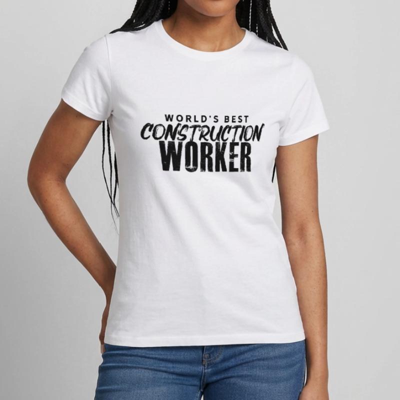 Construction Worker Construction Site Excavator Construction Women's T-Shirt