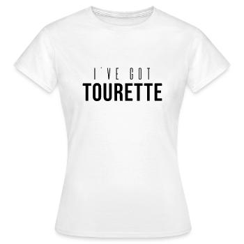 Tick Syndrom Tourettes Tourette Behinderung - Frauen T-Shirt - Weiß - Vorne - AI Model Female 172 dark (172cm)