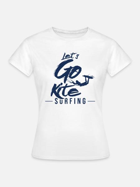 Kiteboarden - Frauen T-Shirt - Weiß