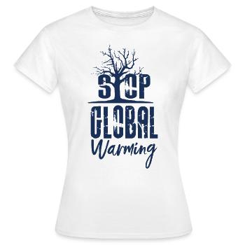Changement climatique - T-shirt Femme - blanc - Devant - AI Model Female 172 dark (172cm)