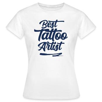 Tattoo Tattoo Tattoo Tattoo - Women's T-Shirt - white - Front - AI Model Female 172 dark (172cm)