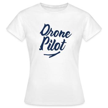 Drohnen - Frauen T-Shirt - Weiß - Vorne - AI Model Female 172 dark (172cm)