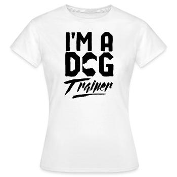 Hundetrainer Hundeschule - Frauen T-Shirt - Weiß - Vorne - AI Model Female 172 dark (172cm)