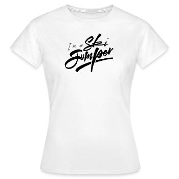 Saut à ski Saut à ski Sport Saut à ski Saut à ski - T-shirt Femme - blanc - Devant - AI Model Female 172 dark (172cm)
