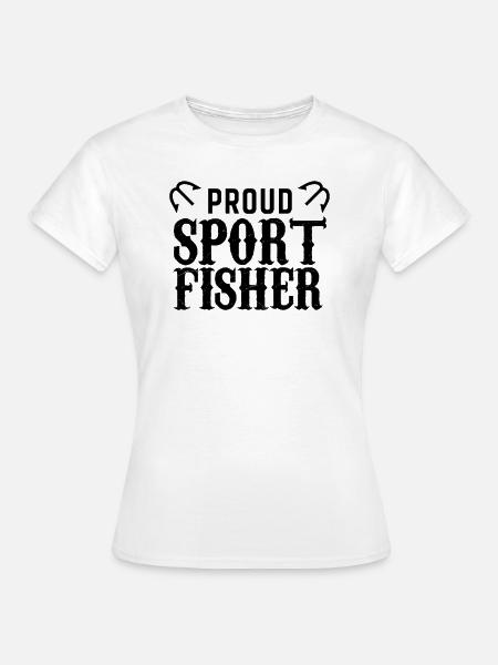 Sportangler - Frauen T-Shirt - Weiß