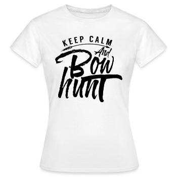 Arrow bow hunt bow hunter archery bow - Women's T-Shirt - white - Front - AI Model Female 172 dark (172cm)