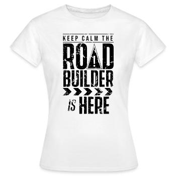 Équipe de travailleurs de la construction - T-shirt Femme - blanc - Devant - AI Model Female 172 dark (172cm)