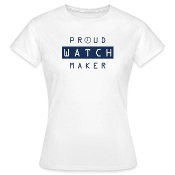 Uhr Uhrmacherei Uhrenmacher Uhrmacher Uhren - Frauen T-Shirt - Weiß - Vorne - AI Model Female 172 dark (172cm)