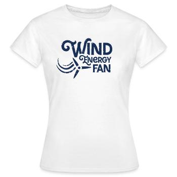 Wind energy wind turbine wind power wind wheel wind - Women's T-Shirt - white - Front - AI Model Female 172 dark (172cm)