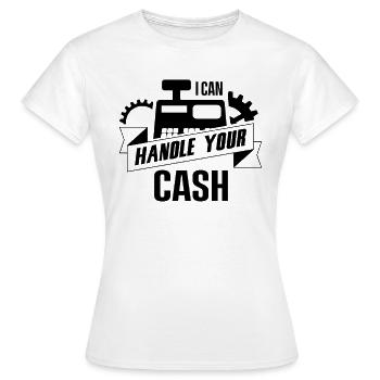 Caissier réception caissier caissier caissier - T-shirt Femme - blanc - Devant - AI Model Female 172 dark (172cm)