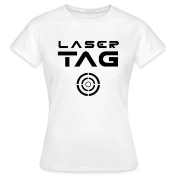 Étiquette laser - T-shirt Femme - blanc - Devant - AI Model Female 172 dark (172cm)