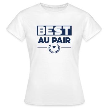 Cadeau de fille au pair - T-shirt Femme - blanc - Devant - AI Model Female 172 dark (172cm)