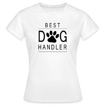 Hundetraining Diensthund Team Hundeführer Trainer - Frauen T-Shirt - Weiß - Vorne - AI Model Female 172 dark (172cm)