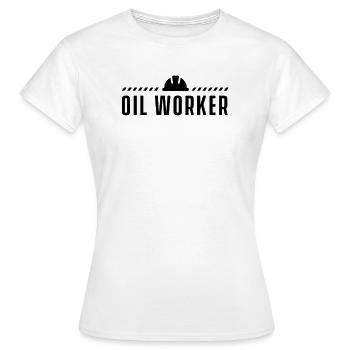 Plate-forme de forage pétrolier - T-shirt Femme - blanc - Devant - AI Model Female 172 dark (172cm)