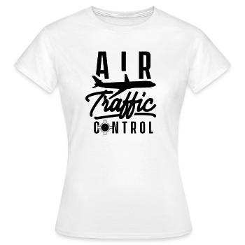 Contrôleur aérien Job Contrôleur aérien Contrôle aérien Contrôleur aérien Contrôleur aérien - T-shirt Femme - blanc - Devant - AI Model Female 172 dark (172cm)