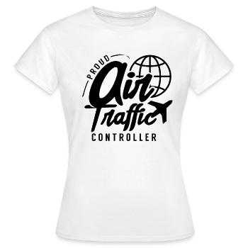 Proud air traffic controller Air traffic controller job air traffic controller - Women's T-Shirt - white - Front - AI Model Female 172 dark (172cm)