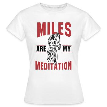 Les milles sont ma méditation - T-shirt Femme - blanc - Devant - AI Model Female 172 dark (172cm)