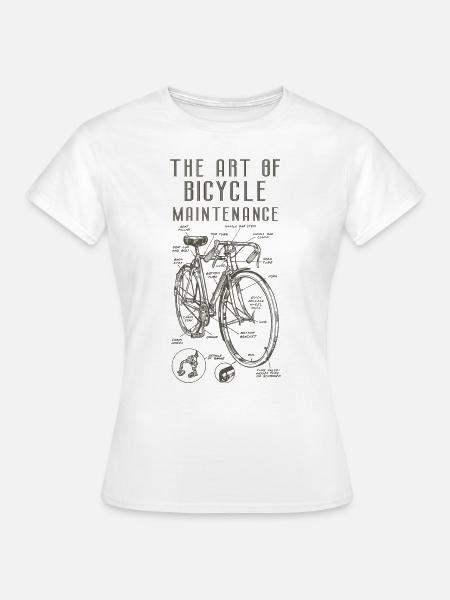 Die Kunst der Fahrradwartung - Frauen T-Shirt - Weiß