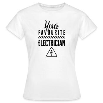 Votre électricien électricien électricien préféré - T-shirt Femme - blanc - Devant - AI Model Female 172 dark (172cm)