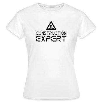 Chantier de construction ExpertE ouvriers du bâtiment construction travaux de construction - T-shirt Femme - blanc - Devant - AI Model Female 172 dark (172cm)